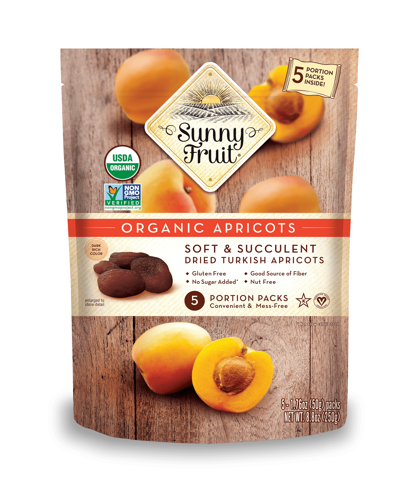 Organic Dried Apricots - No Sugar Added, Sulphite Free Snack