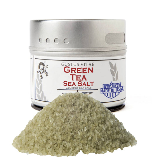 Gustus Vitae Green Tea Sea Salt | Japanese Green Tea Finishing Salt
