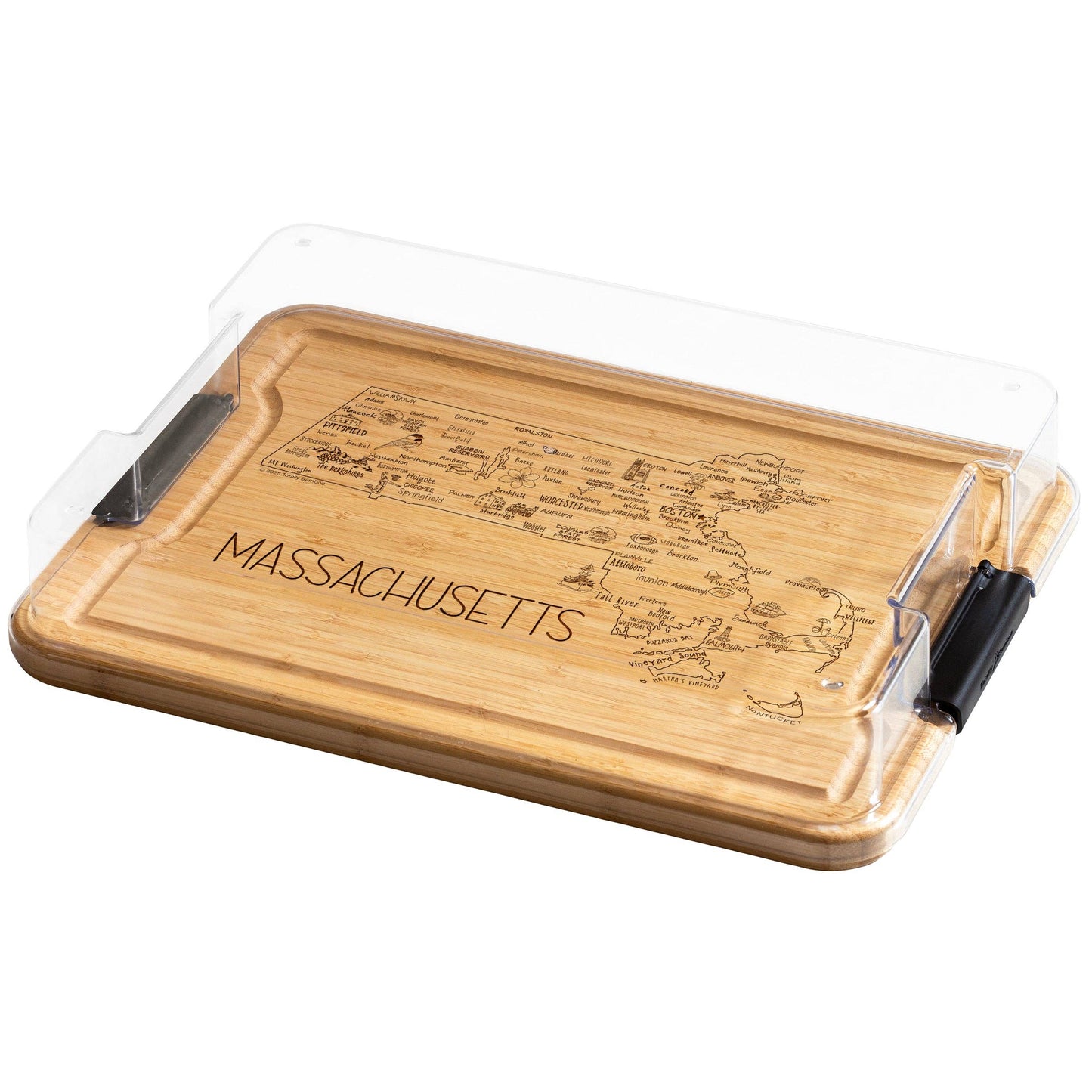 Flip, Serve & Store™ State Charcuterie Board with Lid