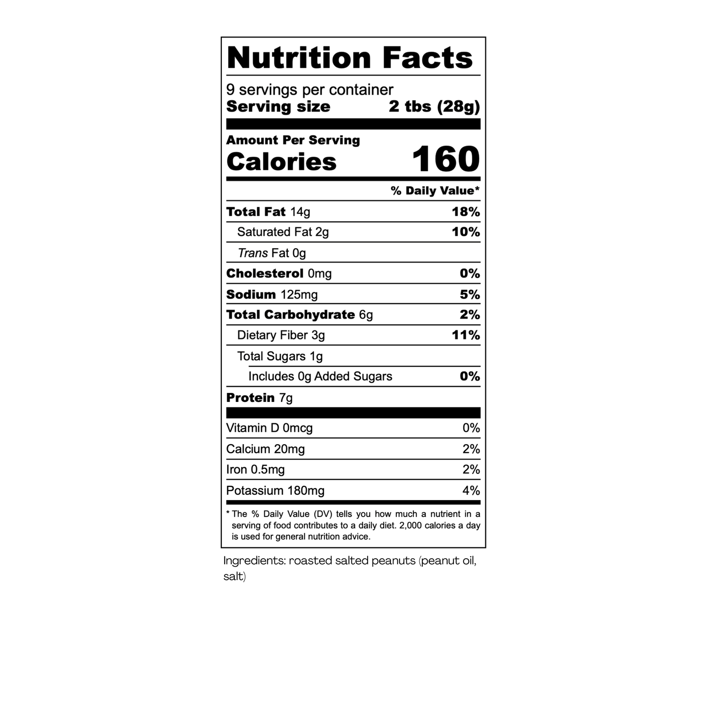 Original Peanut Butter – 9oz Jar