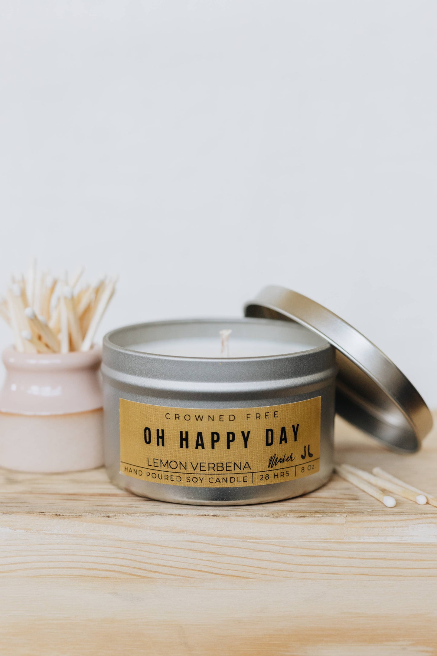 Oh Happy Day Candle - 8oz - Made by Survivors