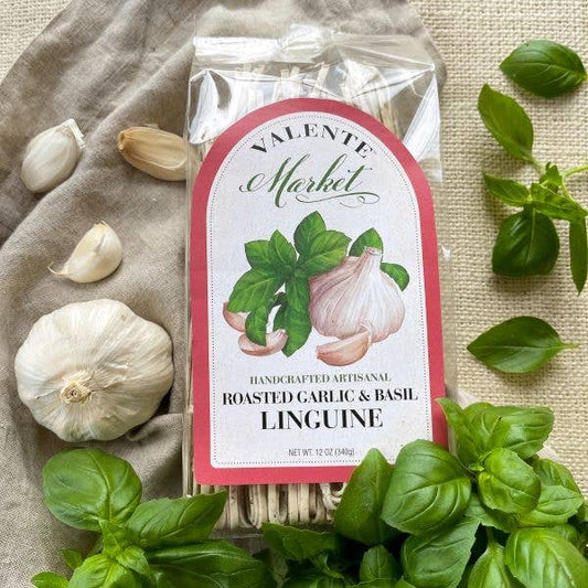 Roasted Garlic and Basil Linguine Dry Specialty Pasta