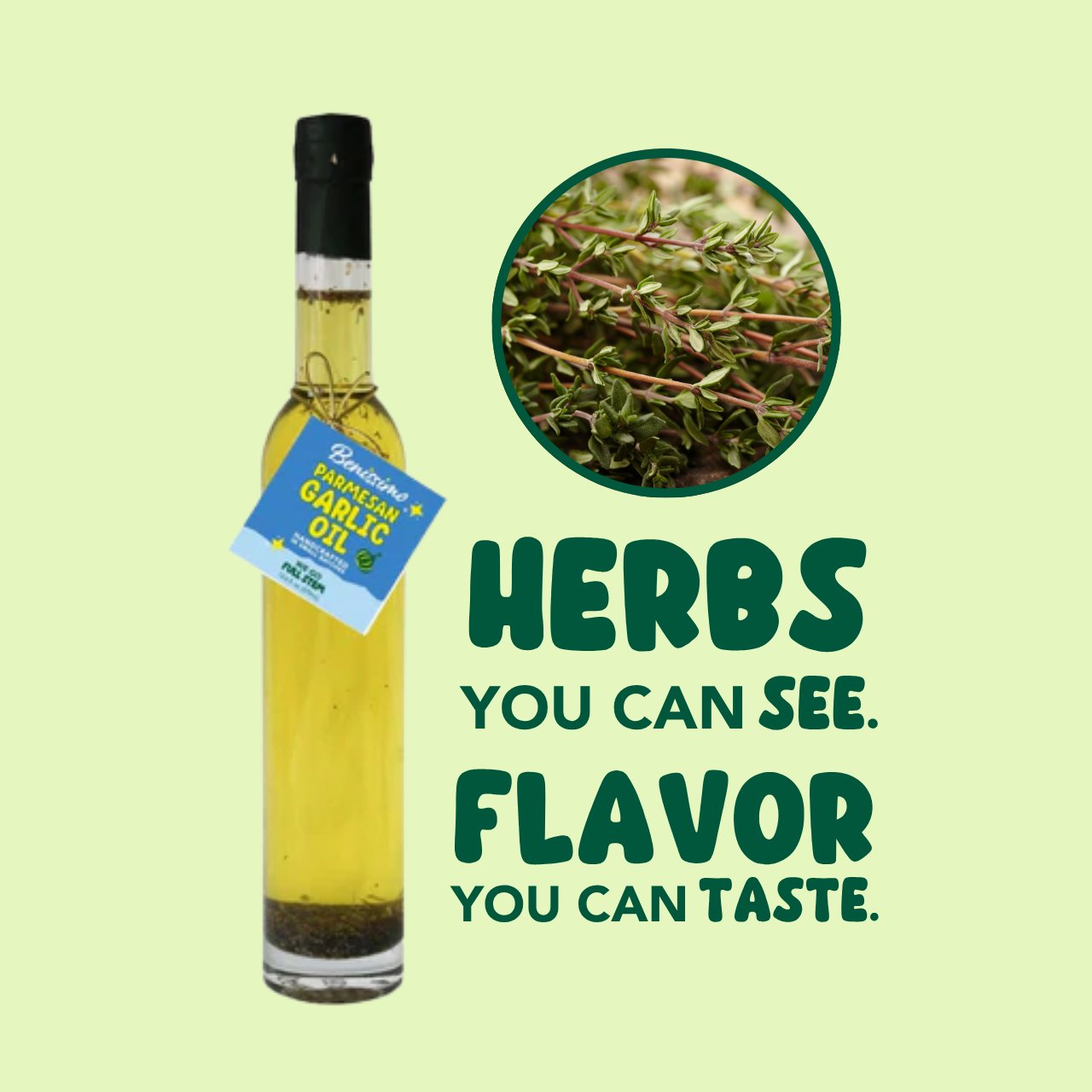 Parmesan Garlic EVOO Blend – 12.7 fl oz Tall Round