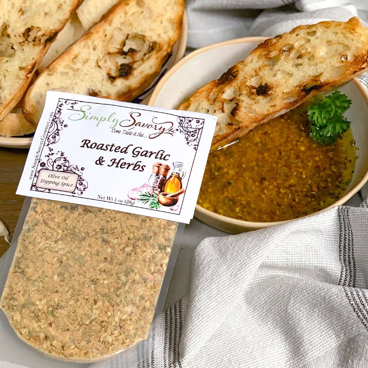 Roasted Garlic & Herbs Dip Mix & Spread