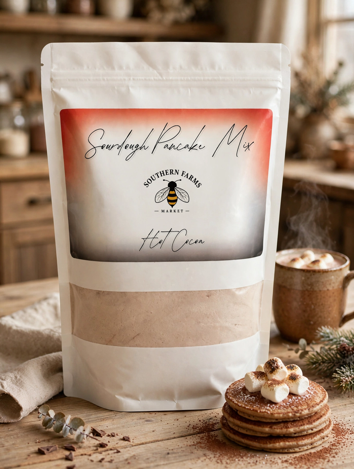 Sourdough Pancake Mix - Hot Cocoa