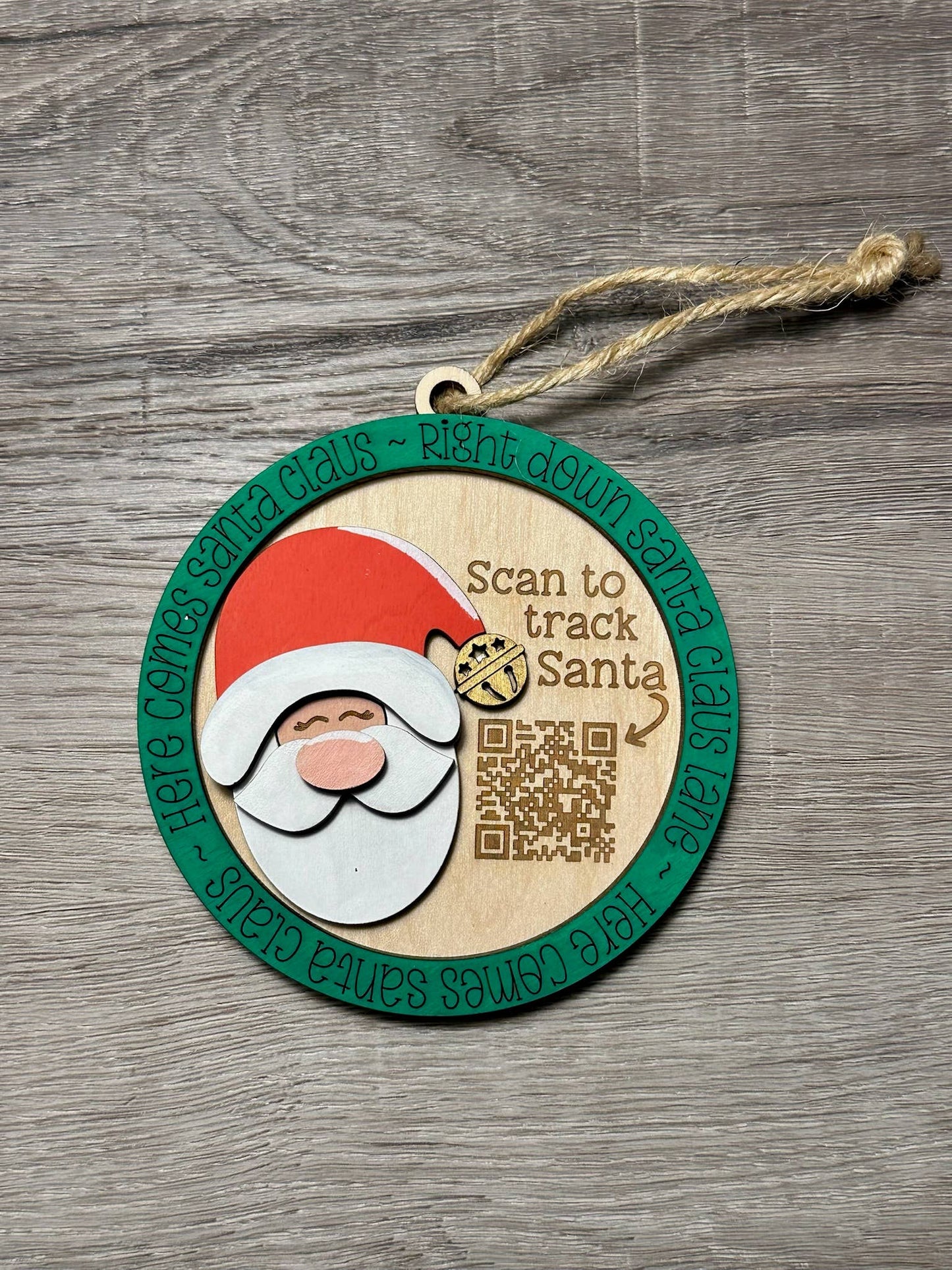 Santa Tracker Christmas Ornament