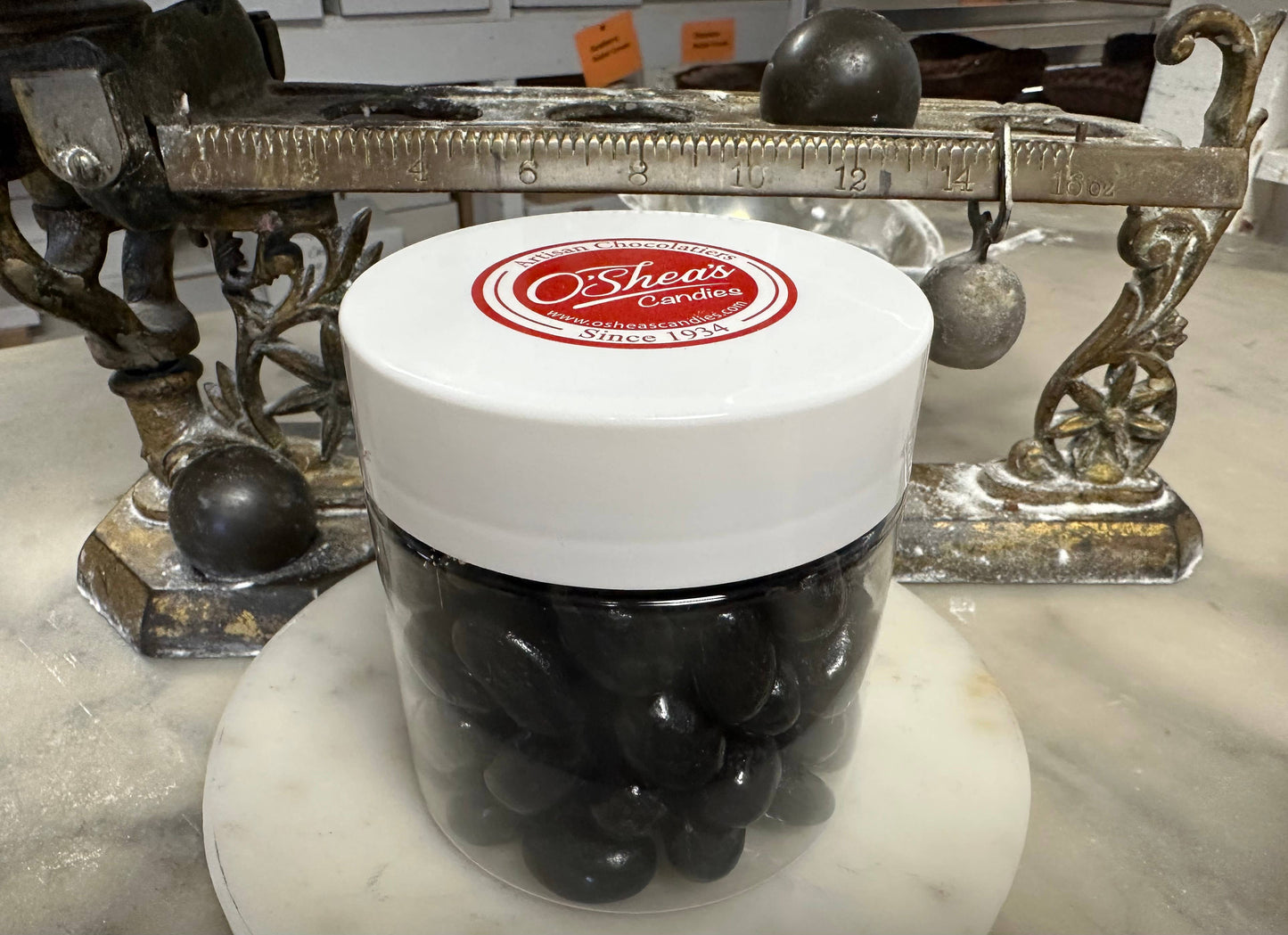 Gourmet Old Fashioned Black Licorice Jelly Beans w/Jar 16OZ 