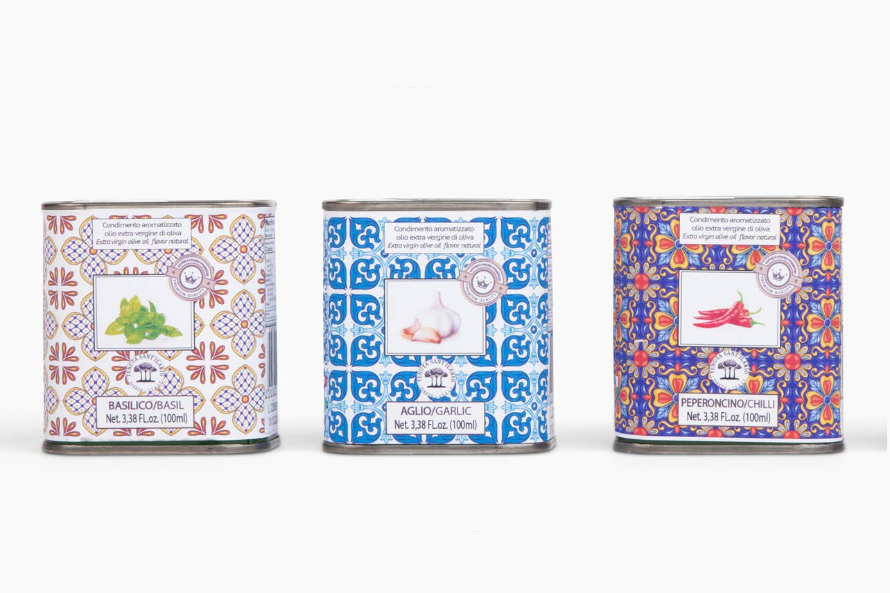 Italian Infused Extra Virgin Olive Oil in Tin - 100ml