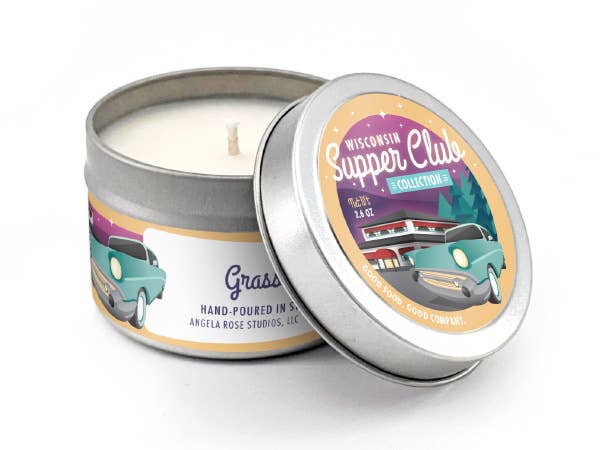 Grasshopper Soy Candle, Wisconsin Candle, Supper Club