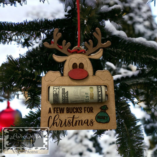 Money Holder Christmas Ornament - A Few Bucks for Christmas