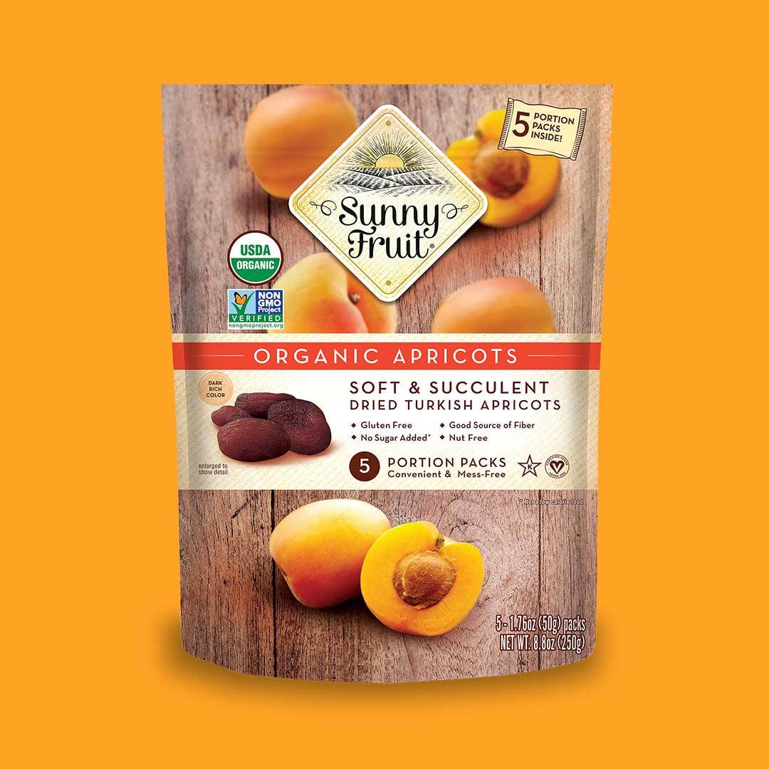 Organic Dried Apricots - No Sugar Added, Sulphite Free Snack
