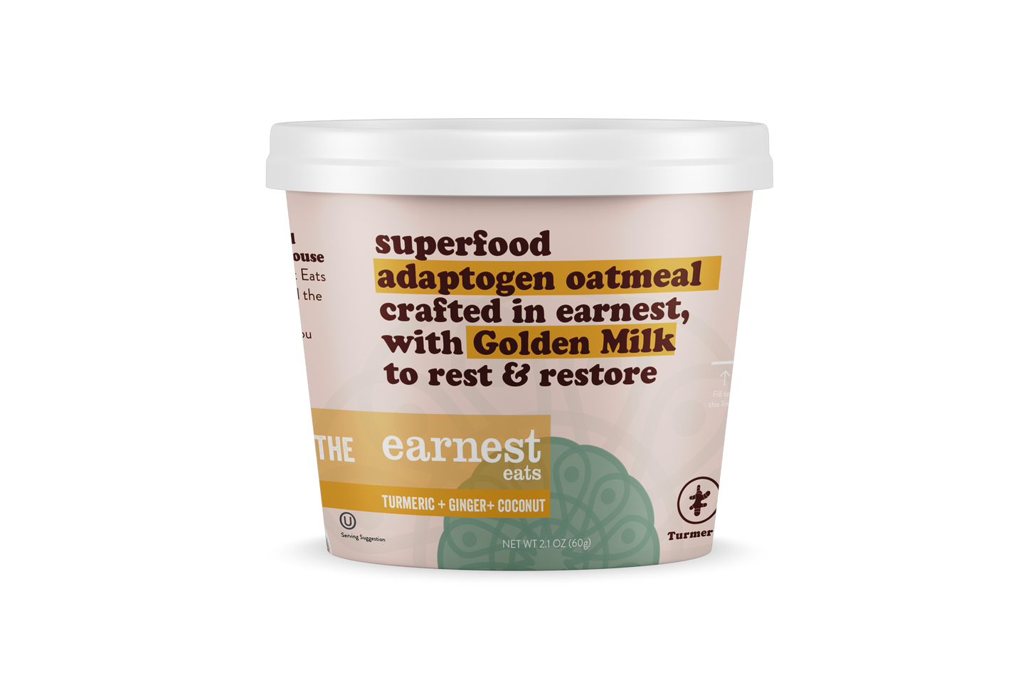 Golden Milk Superfood Adaptogen Oatmeal Cups