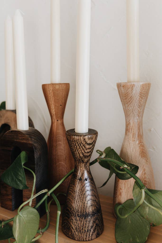 Carpenter Candle Holder - Small - Made by Survivors