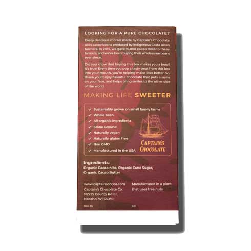 Organic Deliciously Dark Chocolate Bar (40g)