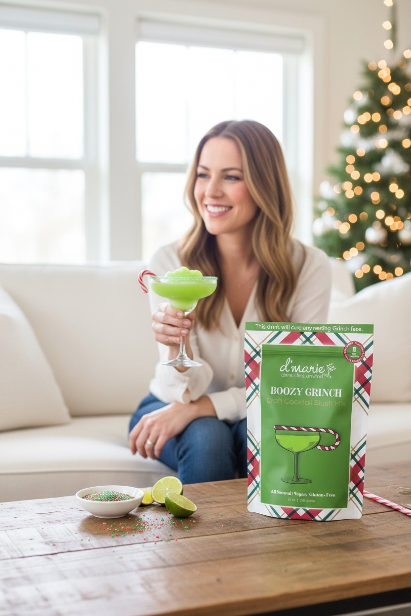 Boozy Grinch Slush Mix | Ready to Freeze
