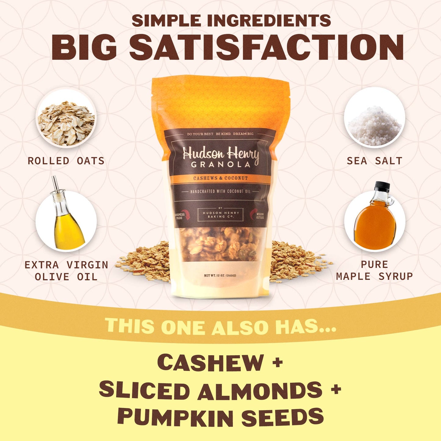 Cashew Coconut Granola - 12oz Bags