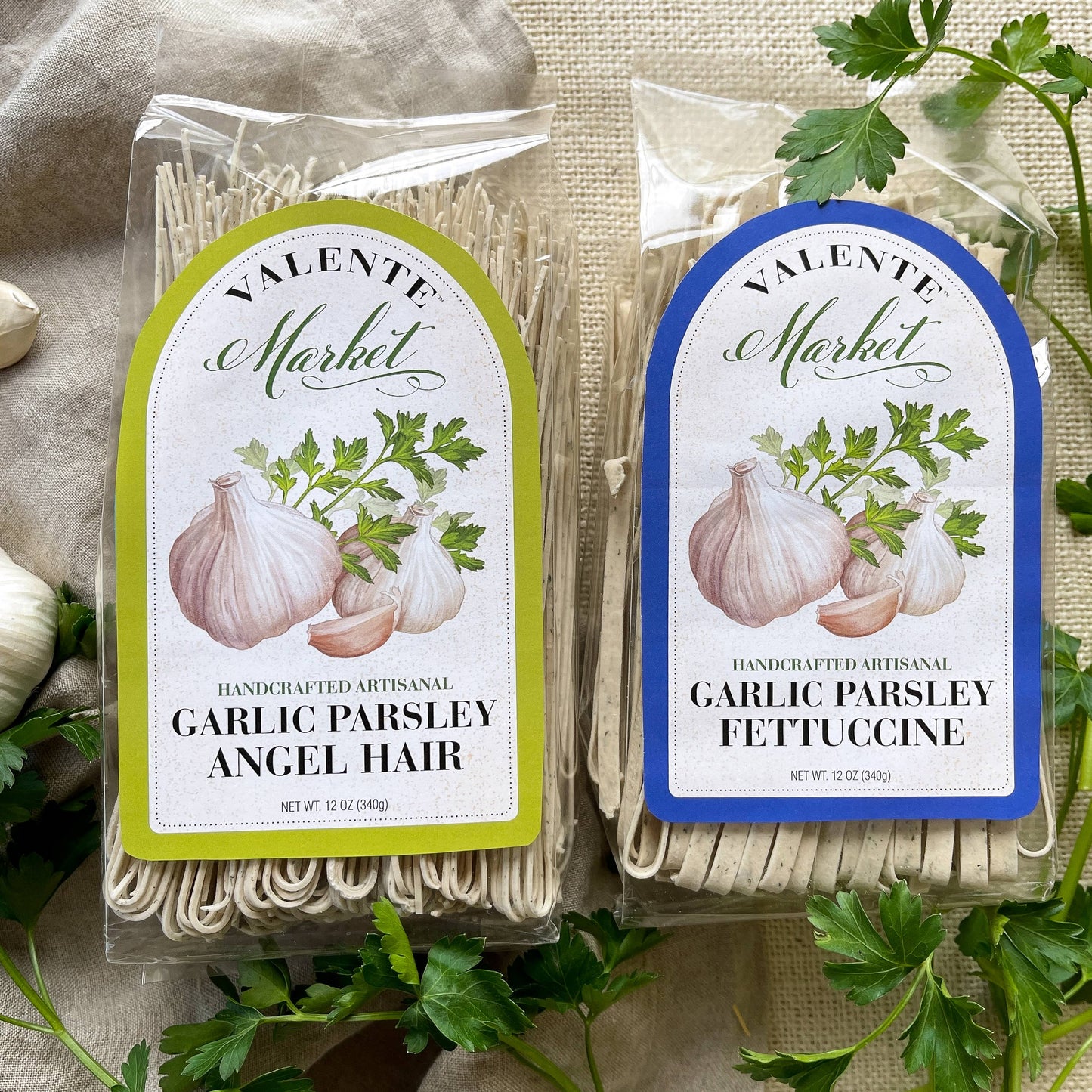 Garlic Parsley Fettuccine / Dry Pasta / Specialty Pasta