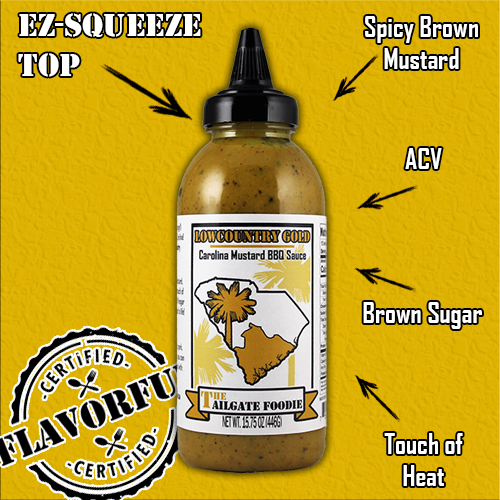 The Tailgate Foodie Lowcountry Gold | Carolina Mustard BBQ Sauce