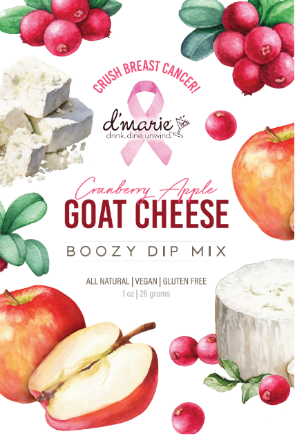 Cranberry Apple Goat Cheese Dip Mix | Boozy Dip