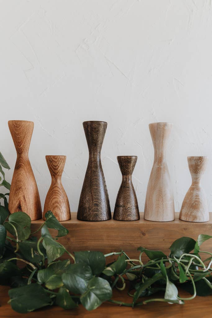 Carpenter Candle Holder - Small - Made by Survivors