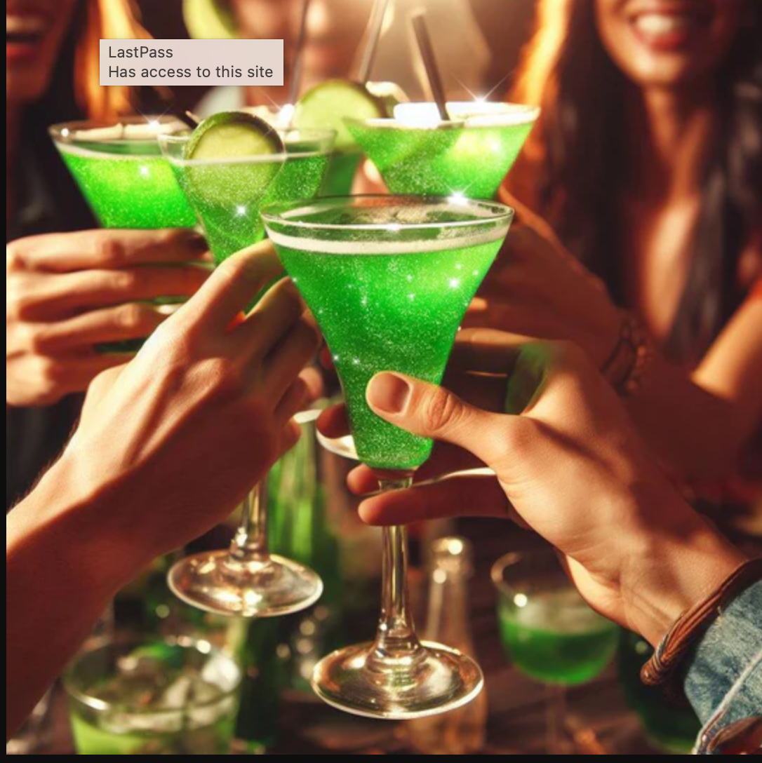 Green Drink Glitter Bombs for Cocktails, Mocktails & Bubbly