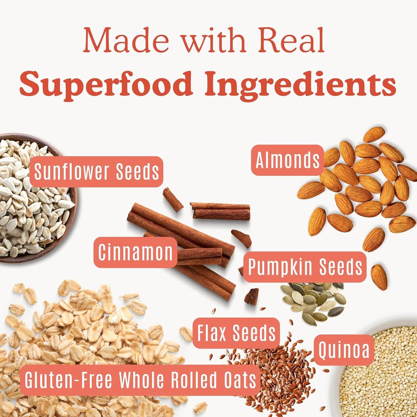 Superfood Maple Almond CinnamonOatmeal Pantry Bag