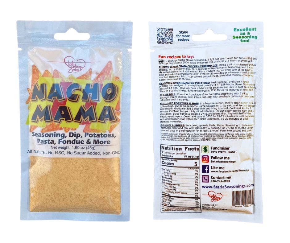 Nacho Mama Seasoning Mix or Nacho Mama Dip Mix