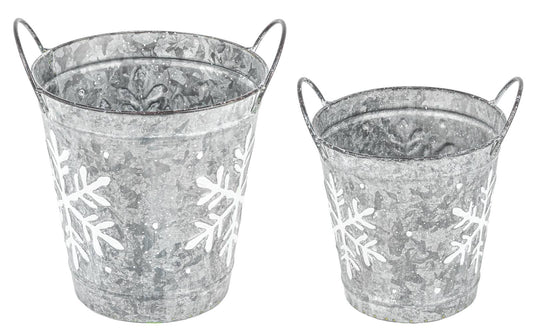 Snowflake Christmas Planter