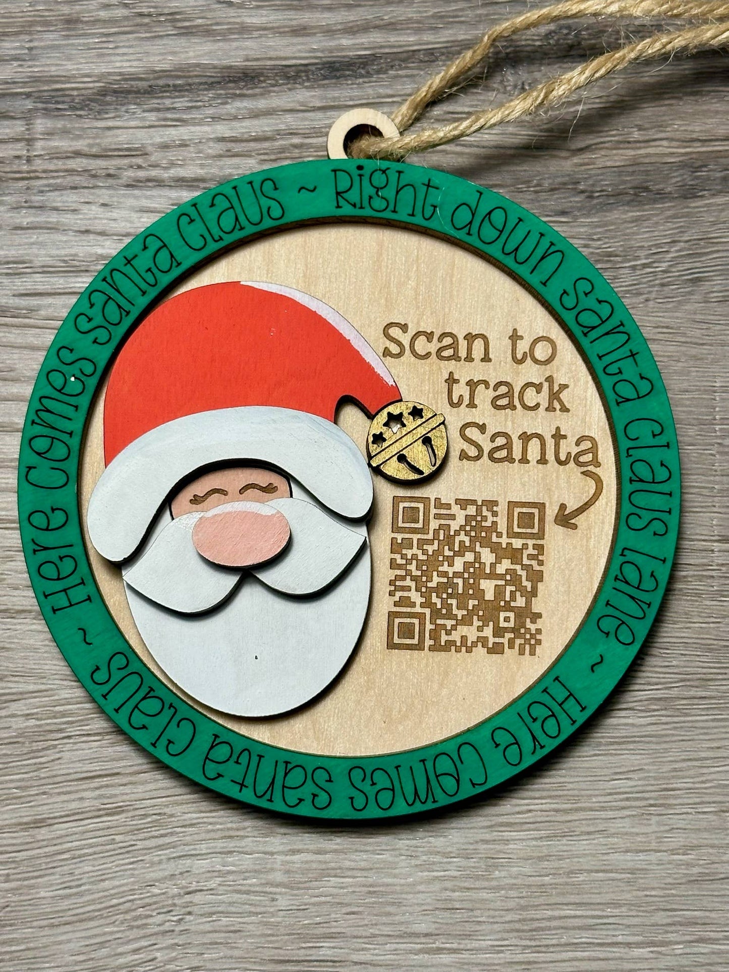 Santa Tracker Christmas Ornament
