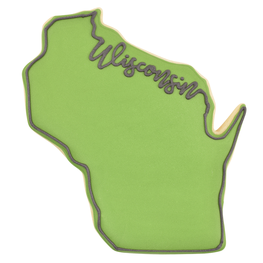 Wisconsin State Cookie Cutter (4")