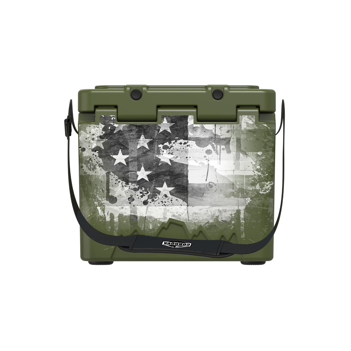 American Flag Hard Cooler