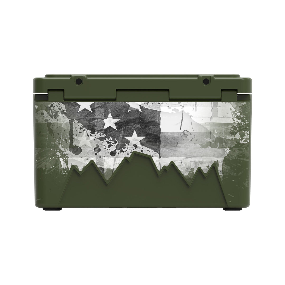 American Flag Hard Cooler