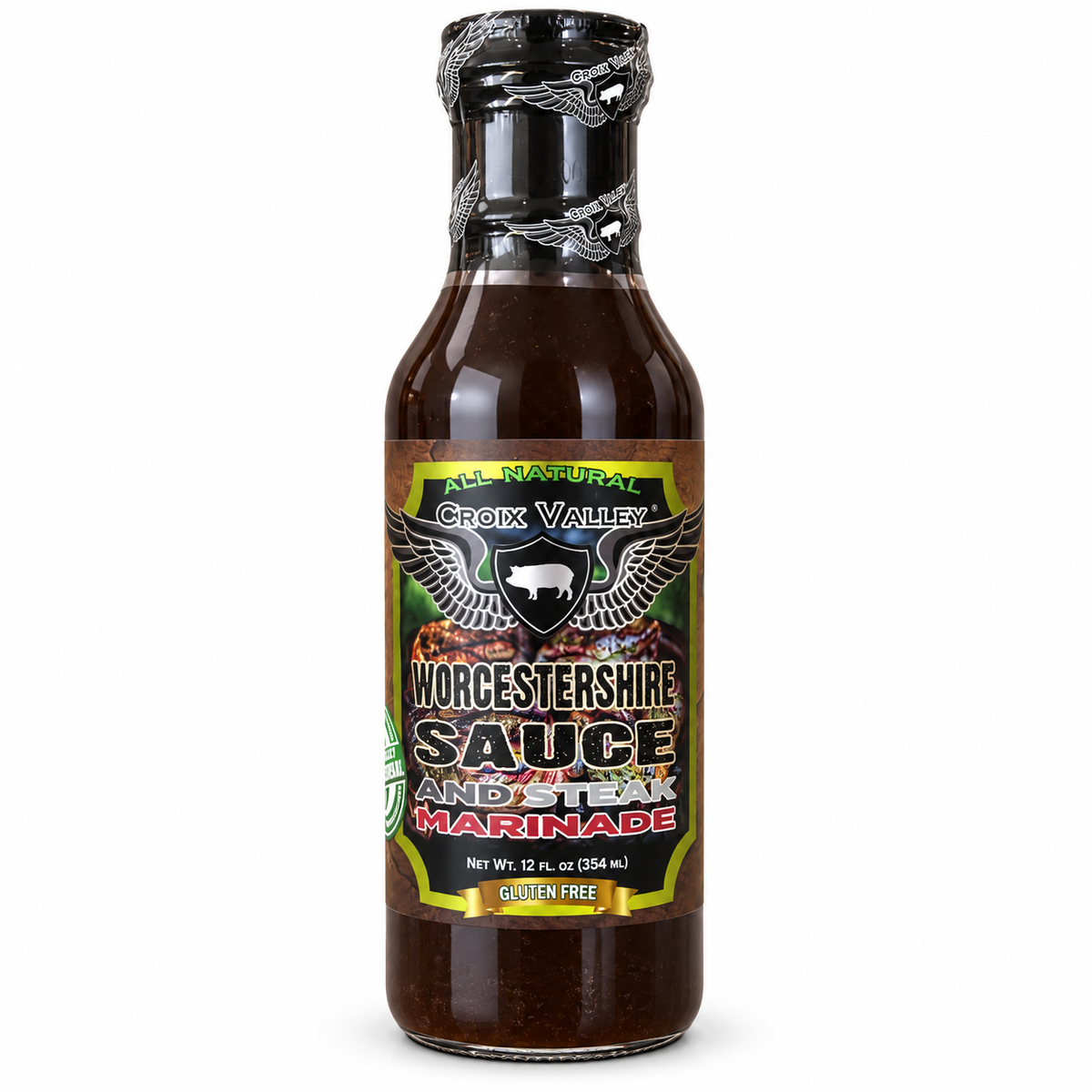 Croix Valley Worcestershire Sauce & Steak Marinade, 12 fl oz