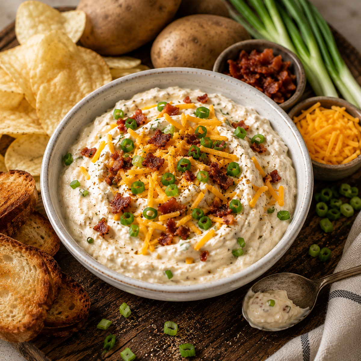 Loaded Baked Potato Dip Mix & Cheese Ball Spices
