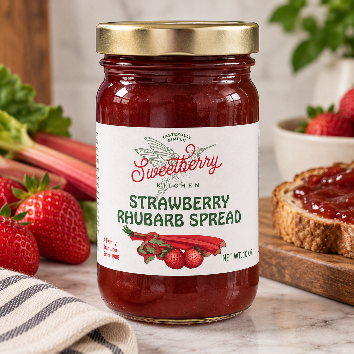 Sweetberry Strawberry Rhubarb Spread
