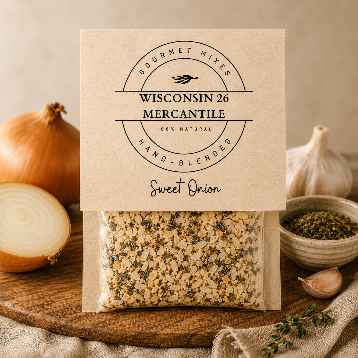 Sweet Onion Dry Dip Mix | Gourmet Onion Dip Mix | Wisconsin 26 Mercantile