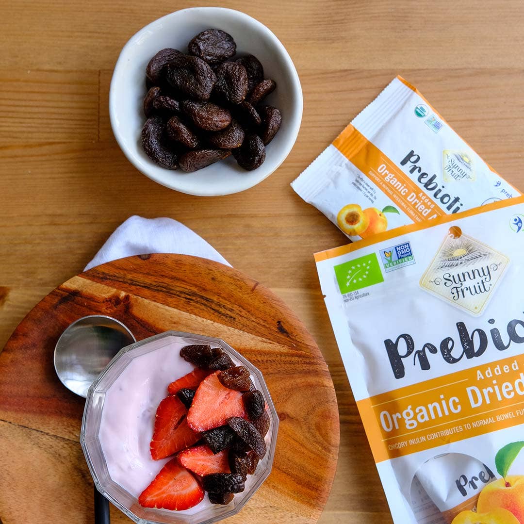 Organic Dried Apricots Added Prebiotics - No Sugar Added