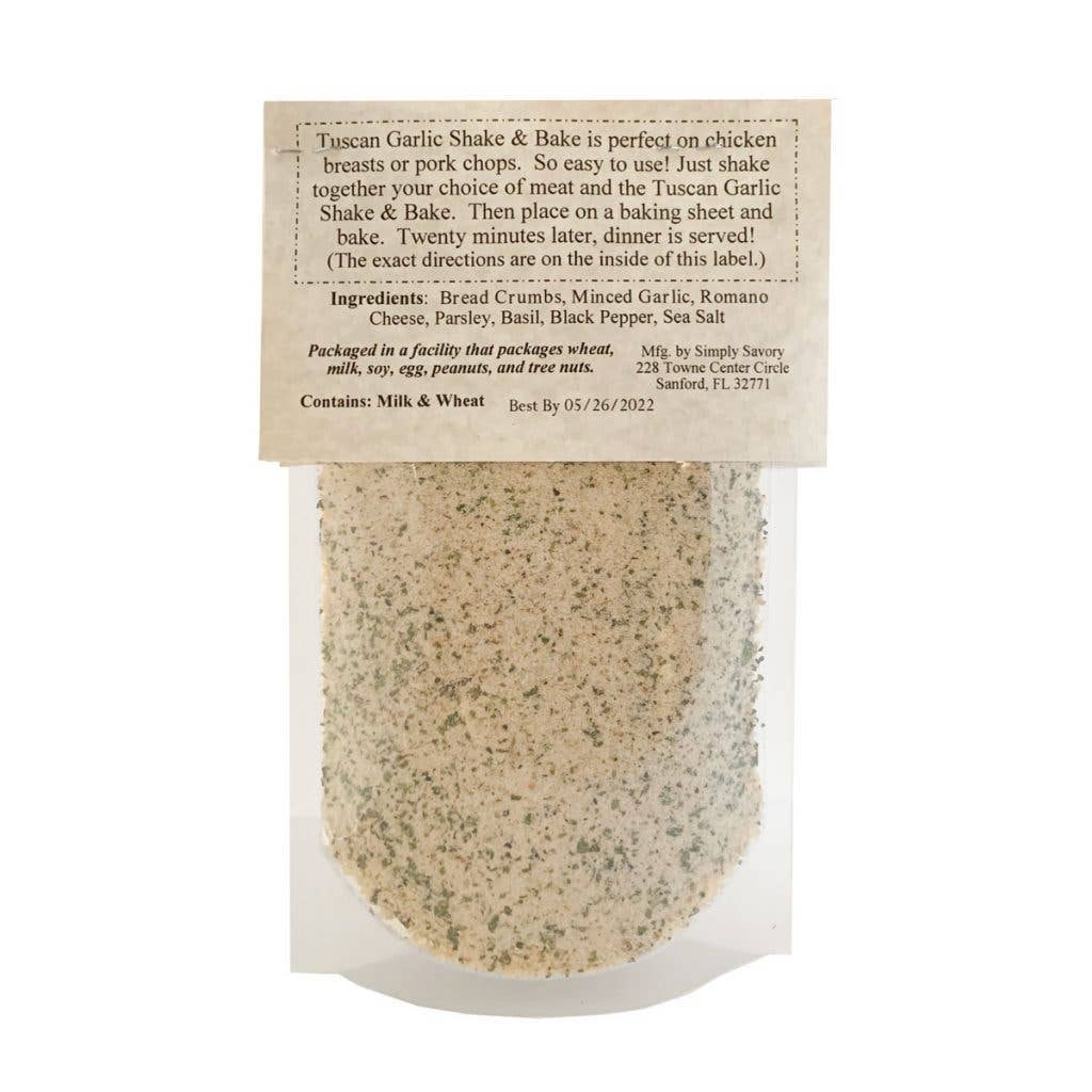 Tuscan Garlic Shake & Bake Seasoning