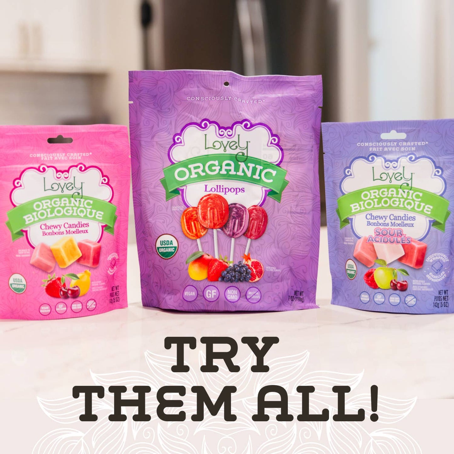 Organic Sour Chewy Candies -  Easter Candy, Gluten Free