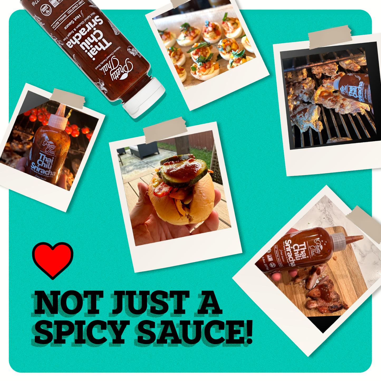 Pretty Thai® Thai Chili Sriracha | Citrus Garlic Hot Sauce
