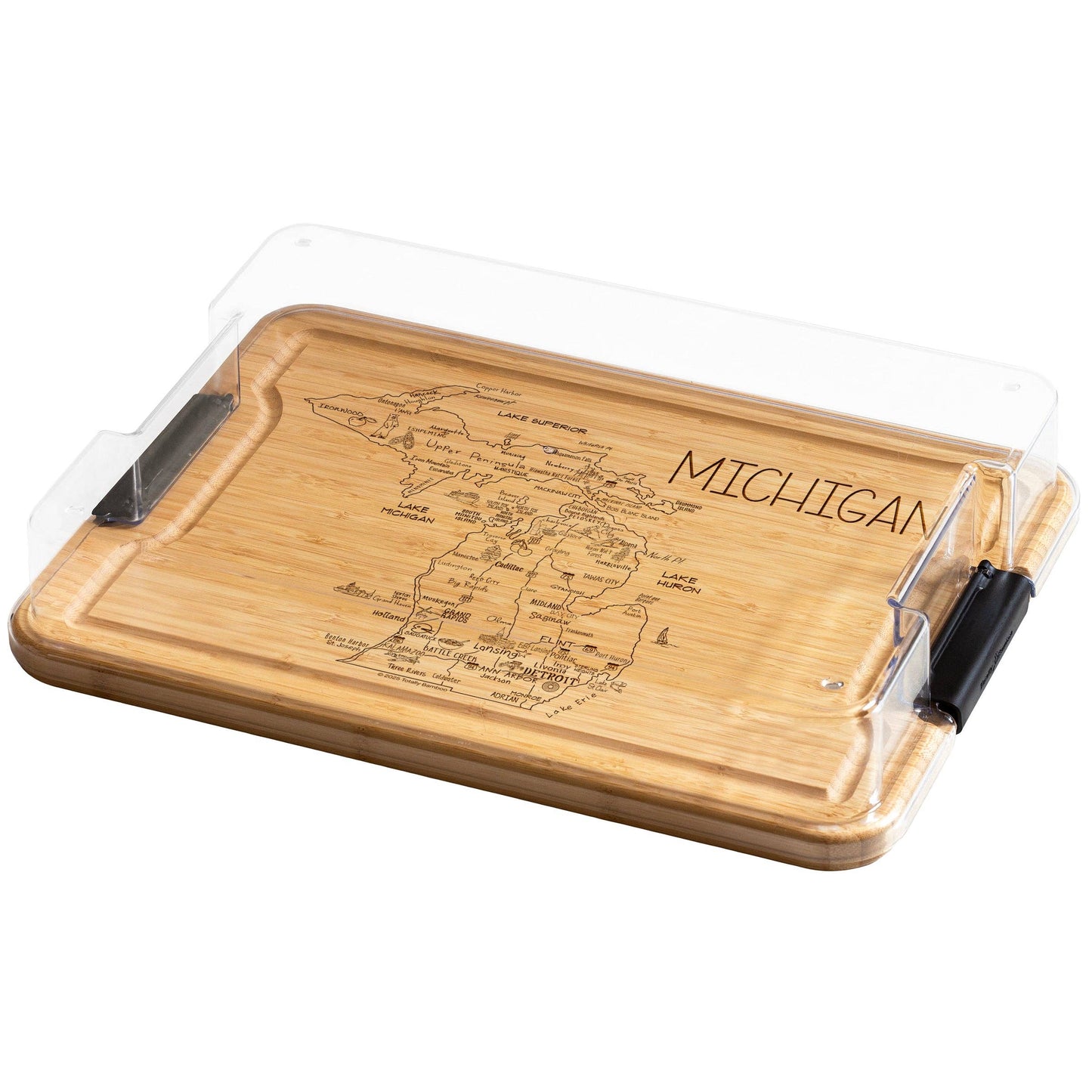 Flip, Serve & Store™ State Charcuterie Board with Lid