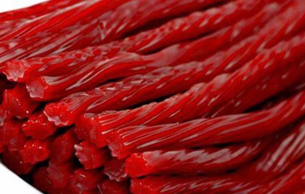 Gourmet Licorice Red Raspberry 1/2 Pound Bag- Thick Cut