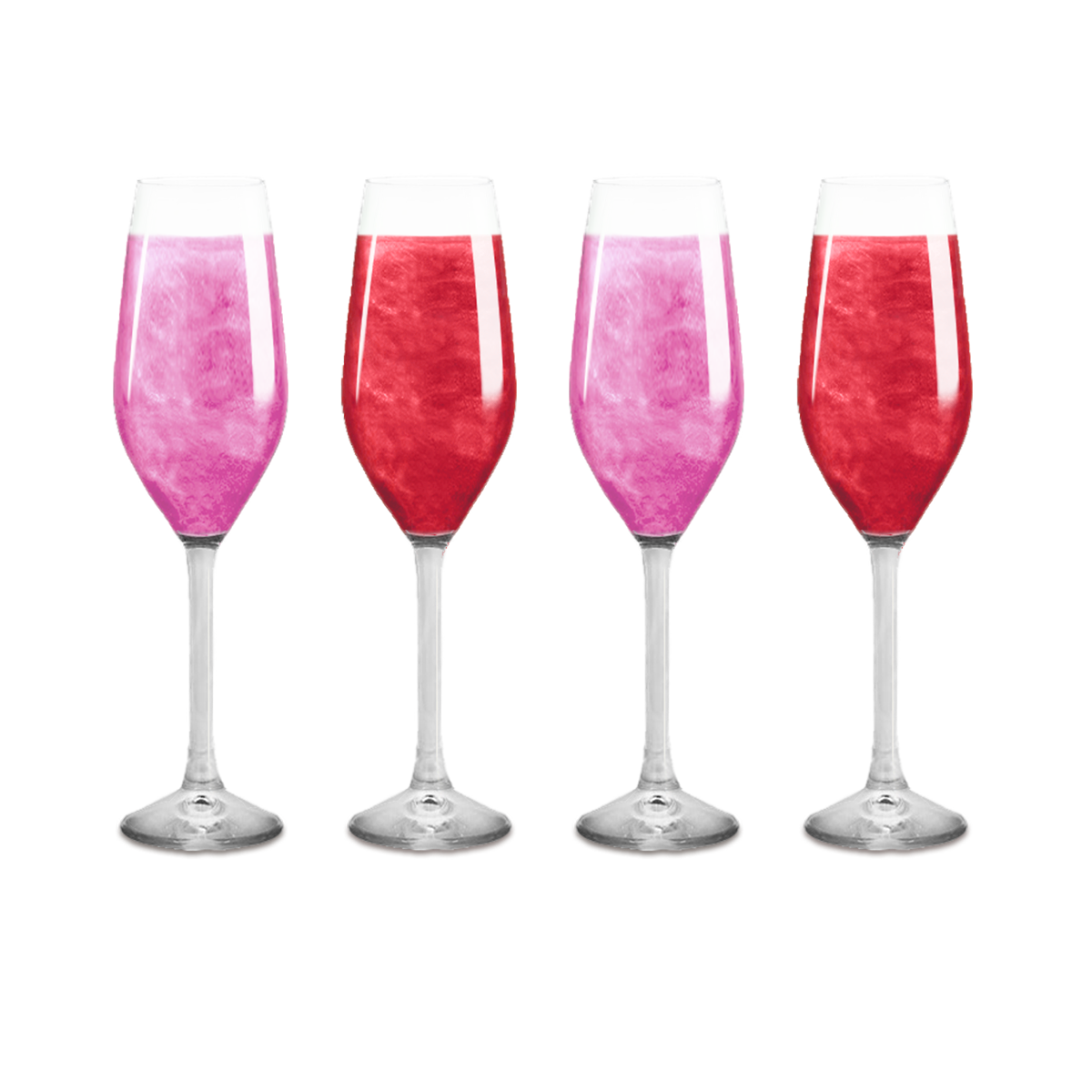 XOXO Beverage Glitter Bombs for Valentine Cocktails & Drinks