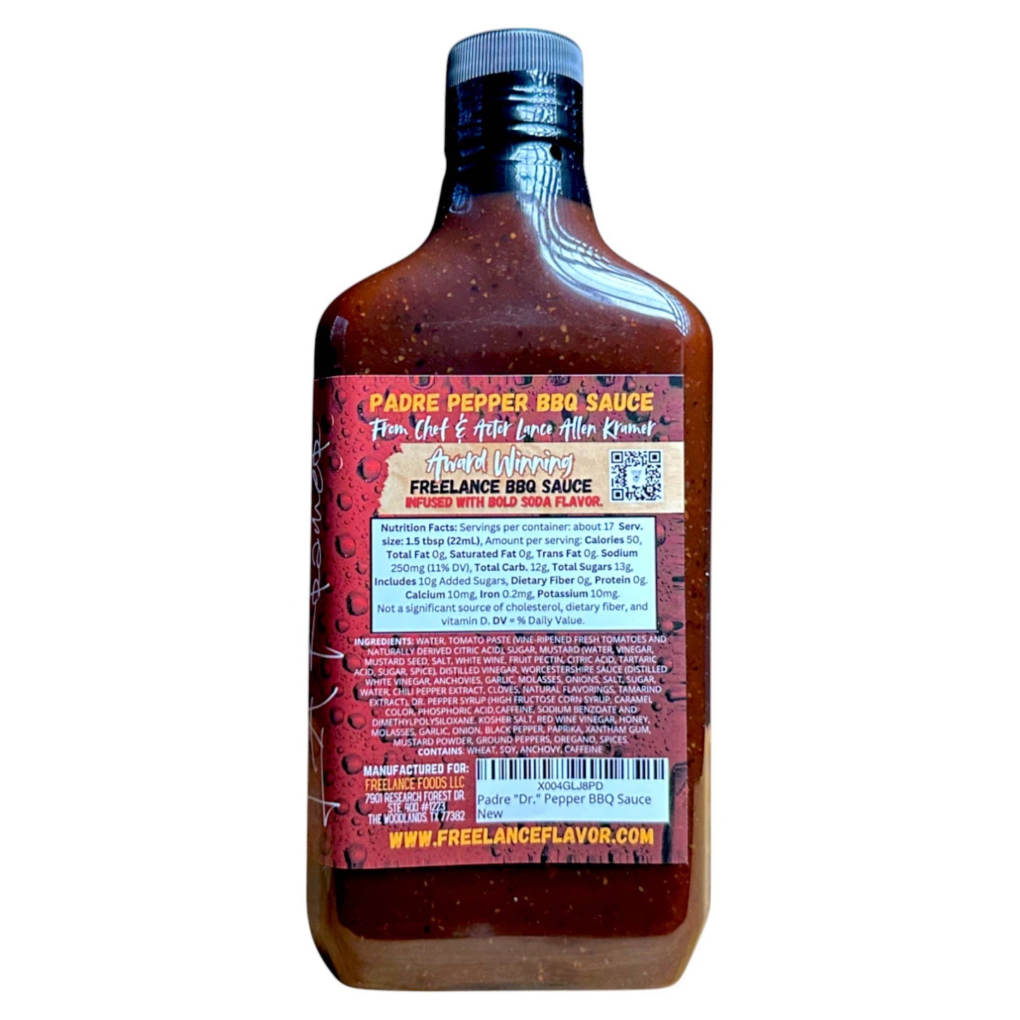 Dr. Pepper BBQ Sauce - "Padre Pepper"  Barbecue Sauce