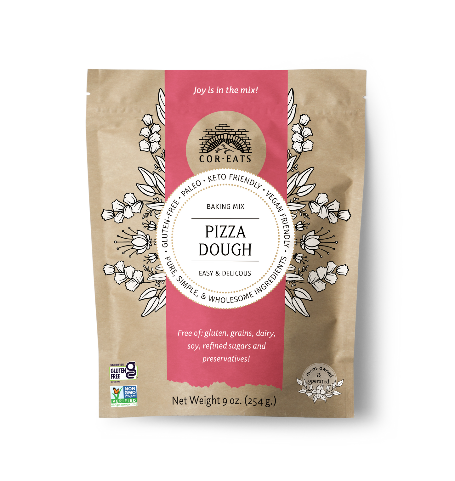 Pizza Dough Mix:  gluten free, grain free, dairy free