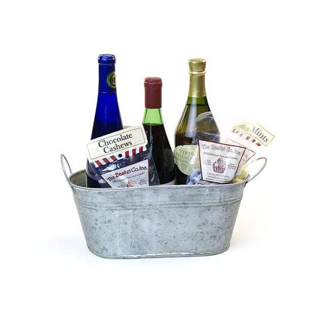12 inch Tin Oval Tub- Multiple finishes