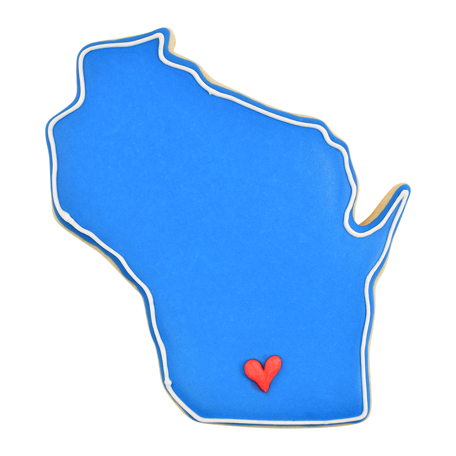 Wisconsin State Cookie Cutter (4")