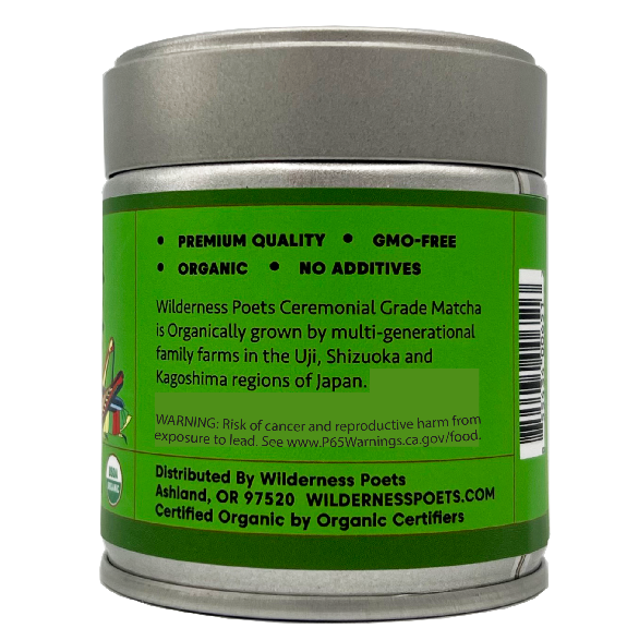 Organic Matcha, Ceremonial, 1 oz Tin