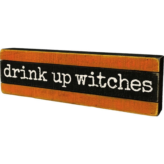 Drink Up Slat Box Sign