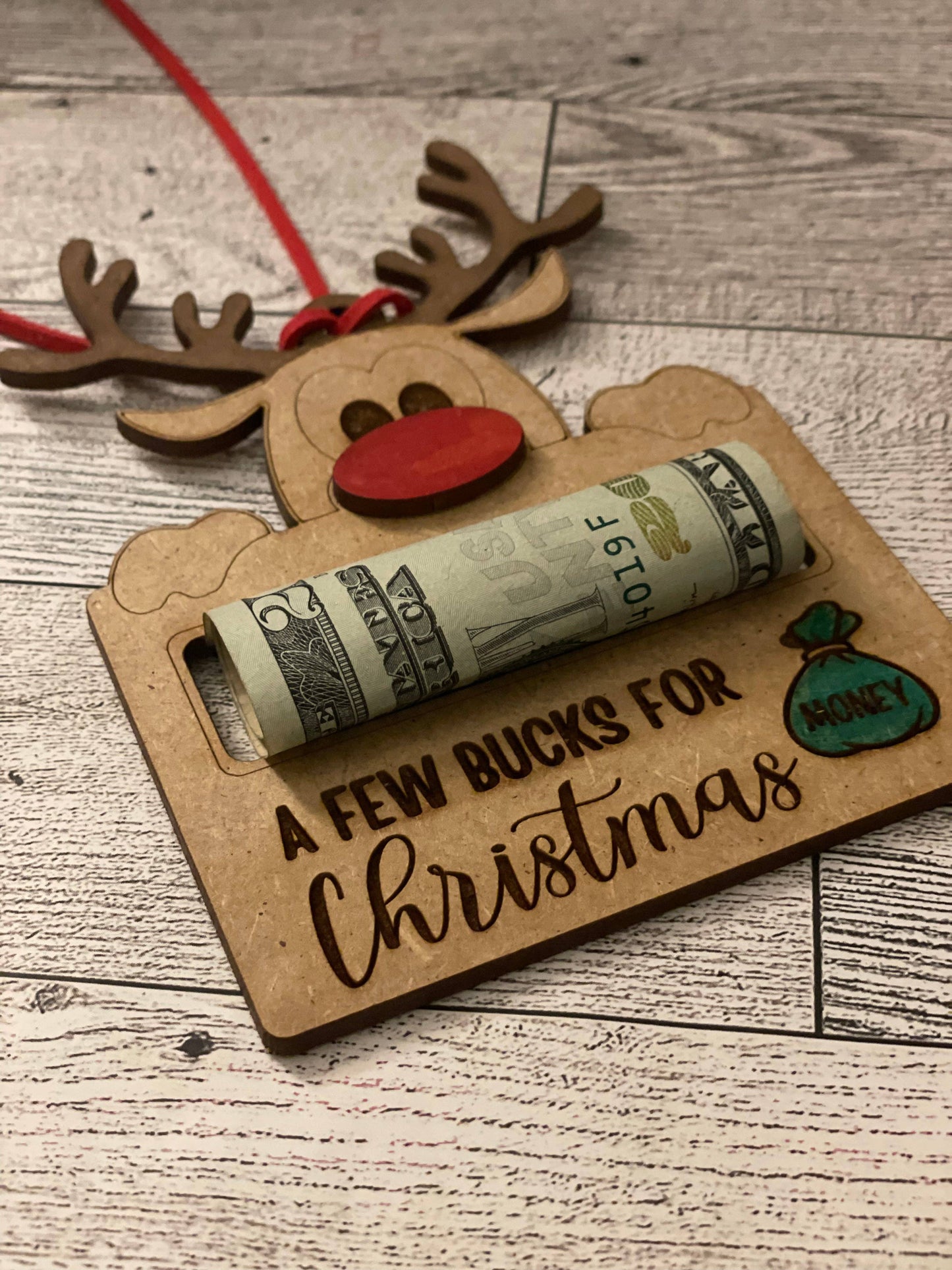 Money Holder Christmas Ornament - A Few Bucks for Christmas